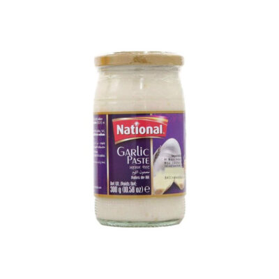 National Garlic Paste | Pure Fresh Garlic Puree | 320g Jar
