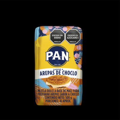 PAN Arepas de Choclo | Sweet Corn Meal Mix | Harina de Maíz Dulce Precocida | 500g Pack