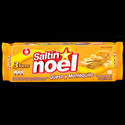 Saltin Noel Cheese Butter Crackers | Savory Colombian Snack | Crispy, Buttery & Cheesy Flavor