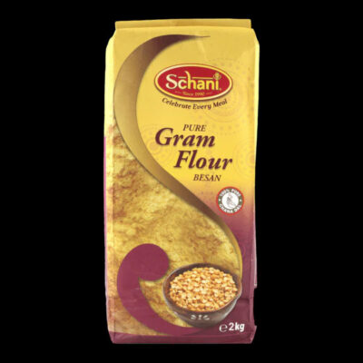 Schani Pure Gram Flour (Besan) 2kg | 100% Chickpea Flour | Gluten-Free High-Protein Cooking & Baking Ingredient