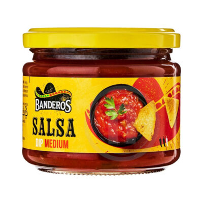 Banderos Chunky Salsa | Authentic Mexican Tomato Dip | Perfect for Nachos, Tacos & Party Snacks