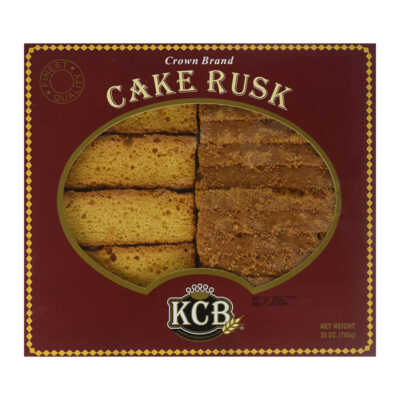Crown Brand Cake Rusk 550g | Golden Crispy Toasted Cake Slices | Perfect Tea-Time Snack