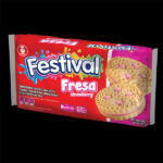 Festival Fresa 400g | Strawberry Cream Sandwich Cookies | Sweet & Fruity Colombian Biscuits