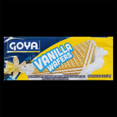 Goya Vanilla Wafers 140g | Crispy Wafer Cookies with Vanilla Cream | Classic Latin Snack
