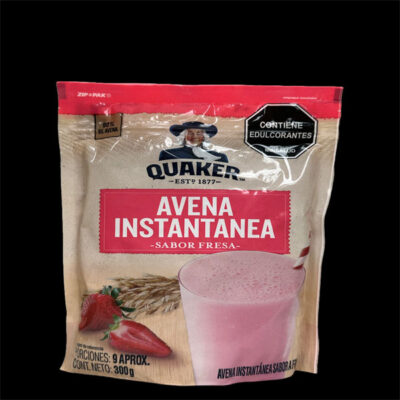 Quaker Avena Instantánea Fresa 300g | Strawberry-Flavored Instant Oats | Sweet & Quick Breakfast