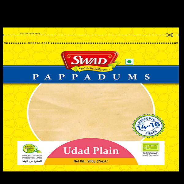 Swad Udad Plain | Premium Split Black Gram (Urad Dal) | 500g Pack