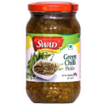 Swad Green Chilli Pickle | Spicy & Tangy Indian Pickle | 300g Jar