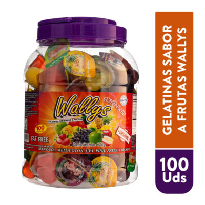 Wallis Gelatinas 100 Units | Assorted Flavored Gelatin Snacks | Sweet & Fun Treats