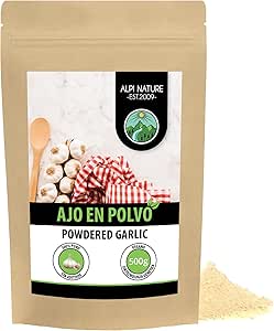 Alpi Nature Garlic Powder 500g, Ground Dried Garlic, Garlic Powder Seasoning for Cooking