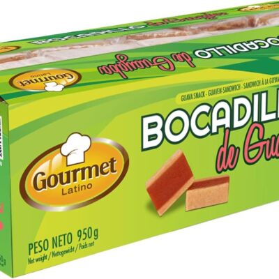 Pack of 36 Guava Snacks – 950g – Sweet Flavor – High Vitamin C Content – Provides an Extra Dose of Energy – Digestive Properties – Ideal for Athletes – Gourmet Latino