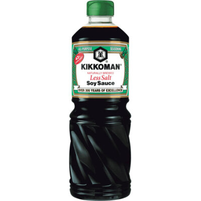 Kikkoman Less Salt Soy Sauce 1000ml – Healthy & Flavorful Reduced-Sodium Soy Sauce