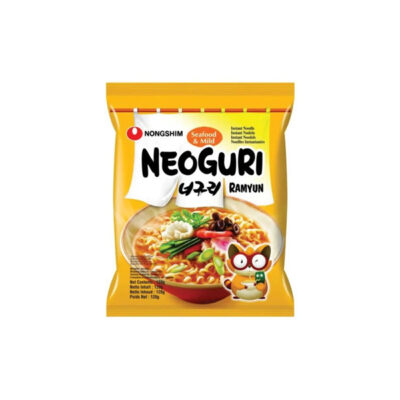 Neoguri Ramyun Noodles – Spicy Seafood Flavor Korean Instant Noodles