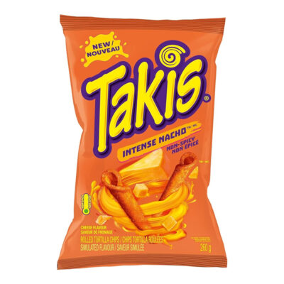 Takis Intense Nacho – Bold Rolled Tortilla Chips with Cheesy Nacho Flavor