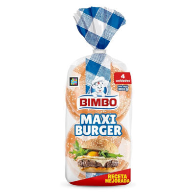 Bimbo Maxi Burger Buns – Soft, Fresh & Perfect for Gourmet Burgers
