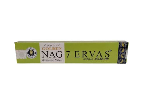 Golden Nag 7 Ervas Incense – Herbal Blend for Protection, Cleansing & Spiritual Balance