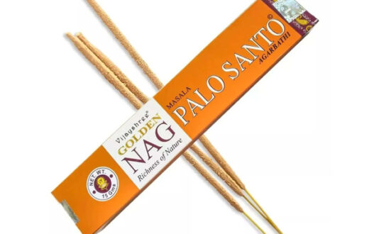Golden Nag Palo Santo Incense – Sacred Woody Aroma for Relaxation, Meditation & Energy Cleansing