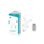 Maxam Quad Port QC 3.0 Car Charger – Fast & Safe Charging for Multiple Devices