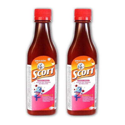 Scott’s Cherry Flavored Emulsion – Nutritious Cod Liver Oil with Great Taste