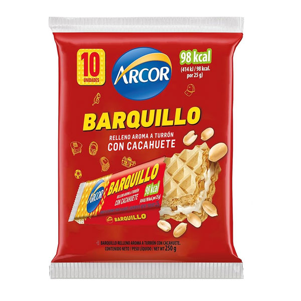Arcor-turron-mani-250g.jpg Arcor Turrón Maní 250g | Peanut Nougat | Sweet & Crunchy Latin Treat - Image 1