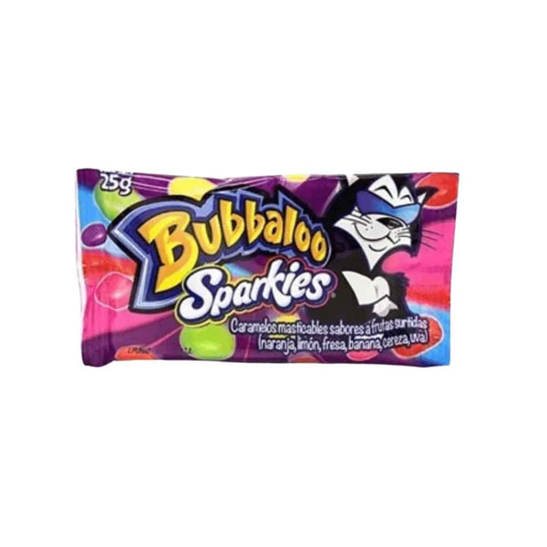 Bubbaloo-sparkies.jpg Bubbaloo Sparkies 5.1g | Chewy Bubble Gum with Sparkling Candy Center | Sweet & Fun Treat - Image 1