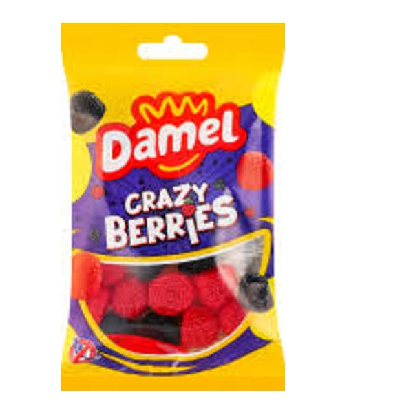 Damel-crazy-berries-0.95.jpg Damel Crazy Berries 100g | Fruity Candy Mix | Sweet & Tangy Treat - Image 1