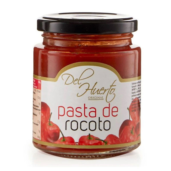 Del-huerta-pasta-de-rocoto.jpg Del Huerta Pasta de Rocoto | Spicy Rocoto Pepper Paste | Authentic Peruvian Cooking Ingredient | Bold & Flavorful - Image 1