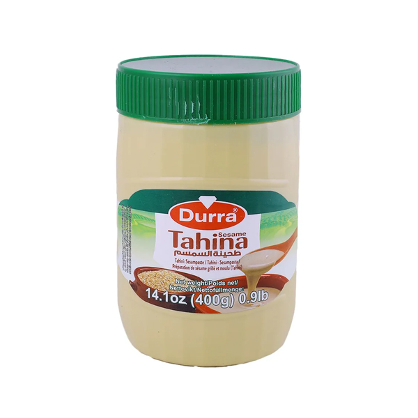 Durra-tahini-400g.jpg Durra Tahini 400g – Premium Sesame Paste for Cooking, Baking & Dips - Image 1