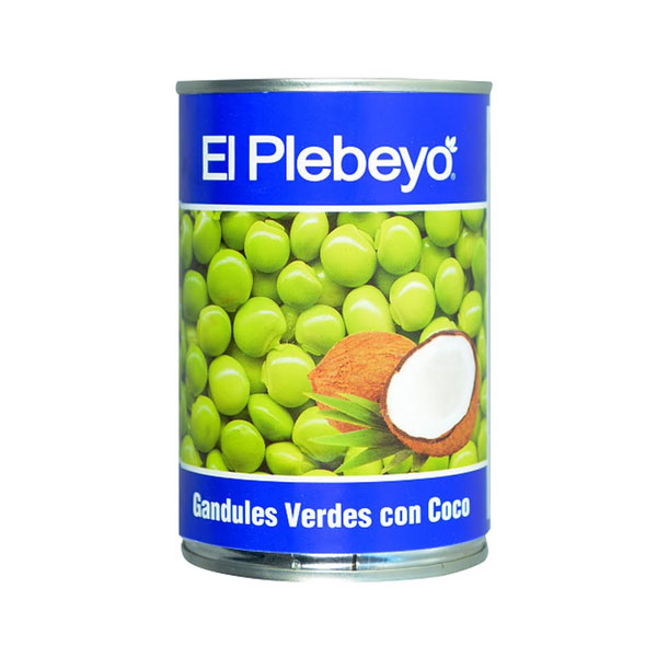 El-Plebeyo-Gandules-Verdes-con-Coco-425g El Plebeyo Gandules con Coco