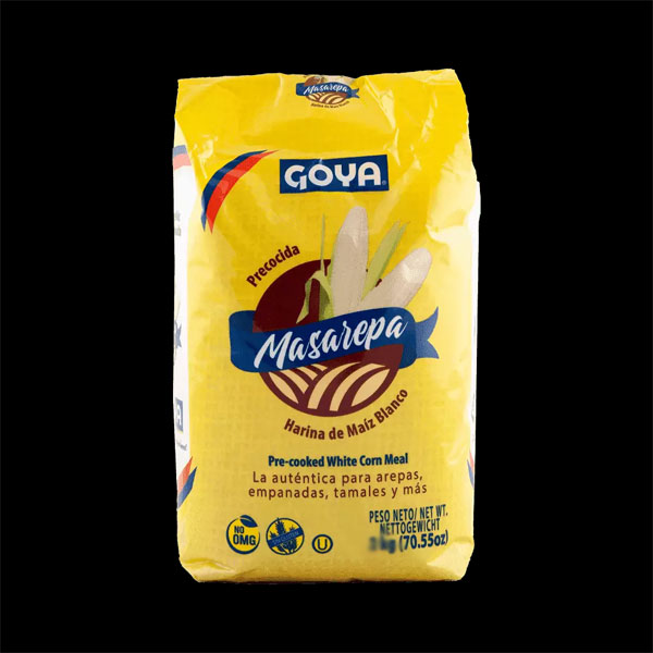 Goya-precocida-masarepa.jpg Goya Masarepa Precocida | Pre-Cooked Corn Meal | Harina de Maíz Precocida | 1kg Pack - Image 1