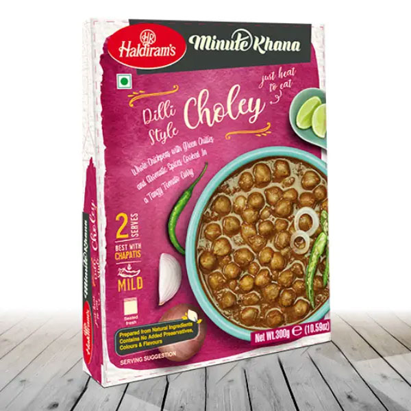 Haldirams-dilli-style-choley-300g.jpg Haldiram's Dilli Style Choley 300g | Ready-to-Eat Indian Chickpea Curry | Authentic Delhi Flavor - Image 1