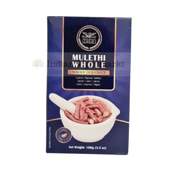 Heera-Mulethi-whole.jpg Heera Mulethi Whole | Pure Licorice Root | 100g Pack - Image 1