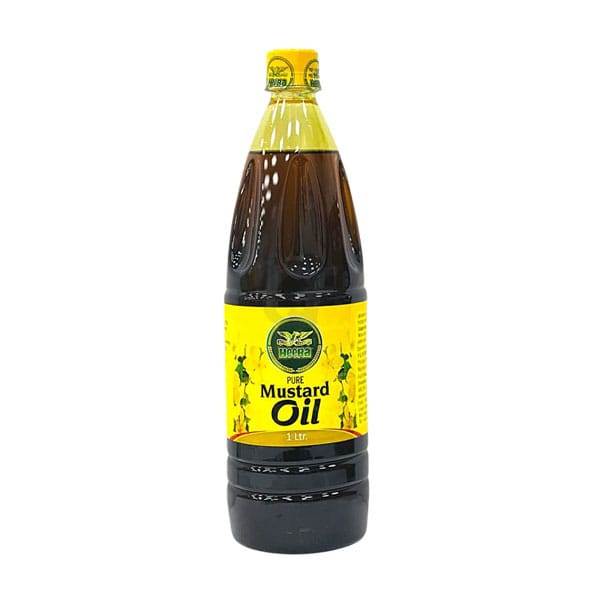 Heera-Pure-Mustard-Oil-1-ltr-4.99-euro.jpg Heera Pure Mustard Oil 1L | Authentic Cooking Oil | Traditional Flavor - Image 1