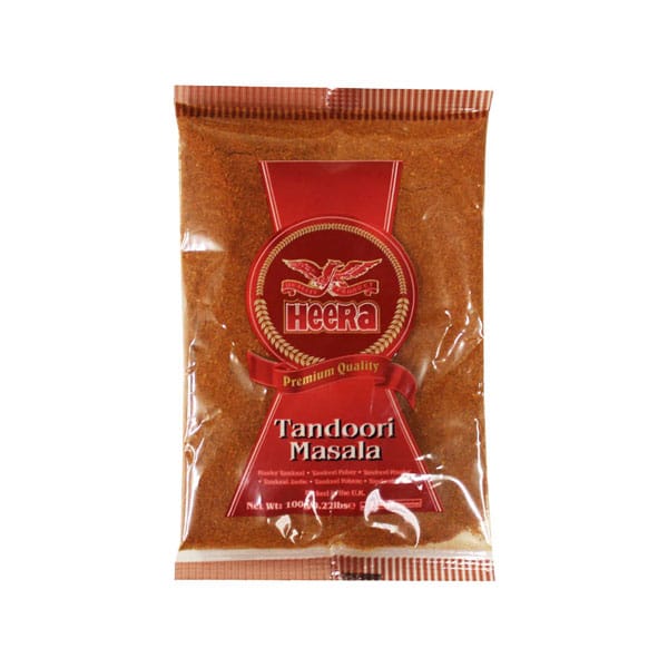 Heera-Tandori-Masala.jpg Heera Tandoori Masala 100g | Authentic Indian BBQ Spice Mix | Rich & Flavorful Marinade - Image 1