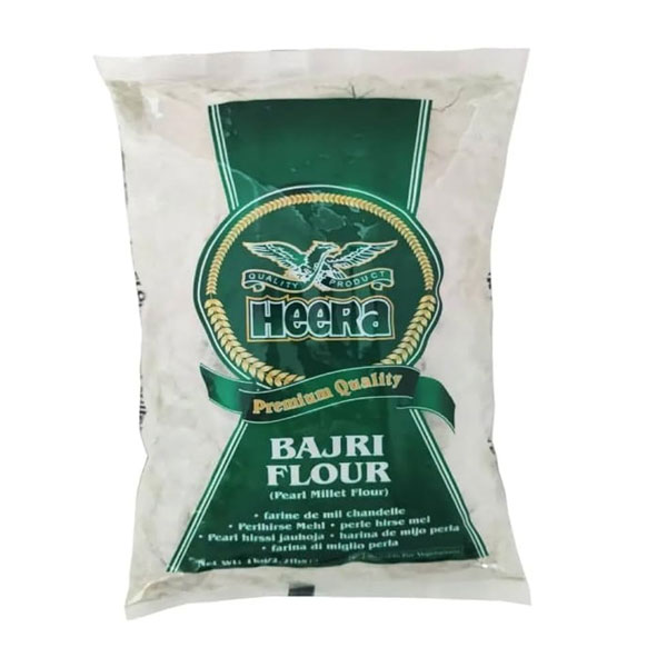 Heera-bajri-flour.jpg Heera Bajri Flour | Pearl Millet Flour | Gluten-Free Atta | 1kg Pack - Image 1