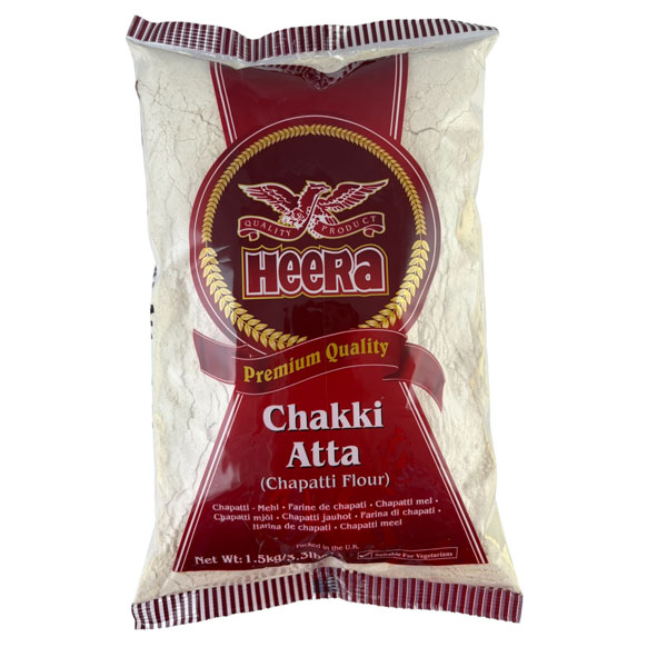 Heera-chakki-atta-chapatti-flour.jpg Heera Chakki Atta Chapatti Flour | Premium Whole Wheat Flour | Stone-Ground for Soft Rotis & Chapatis | 10kg Pack - Image 1