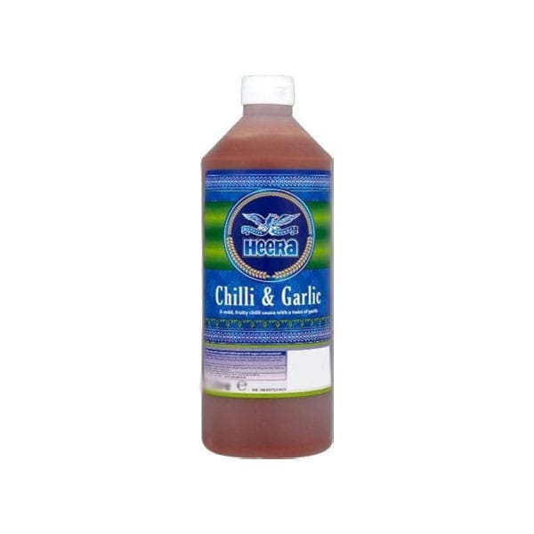Heera-extra-hot-chilligarlic-sauce.jpg Heera Extra Hot Chilli & Garlic Sauce | Spicy Condiment | 300ml Bottle - Image 1
