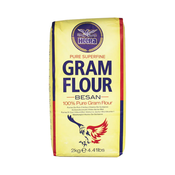 Heera-gram-flour-besan-2kg.jpg Heera Gram Flour (Besan) 2kg | 100% Pure Chickpea Flour | Gluten-Free & High-Protein Cooking Ingredient - Image 1