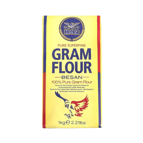 Heera-gram-flour-besan.jpg Heera Gram Flour (Besan) | 100% Pure Chickpea Flour | Gluten-Free & High-Protein Cooking Ingredient - Image 1