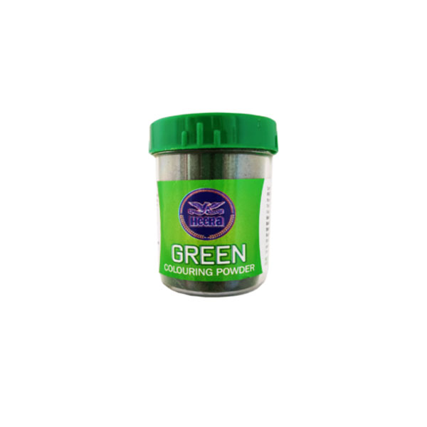 Heera-green-food-colour-12x25g.jpg Heera Green Food Colour Powder | Vibrant Powdered Colour | 12 x 25g Packets - Image 1