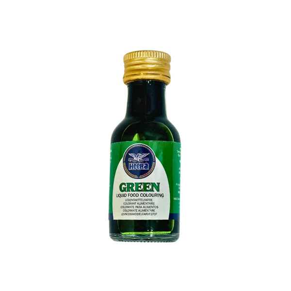 Heera-green-food-colour-liquid.jpg Heera Green Food Colour Liquid | Vibrant Liquid Colour | 12 x 28ml Bottles - Image 1