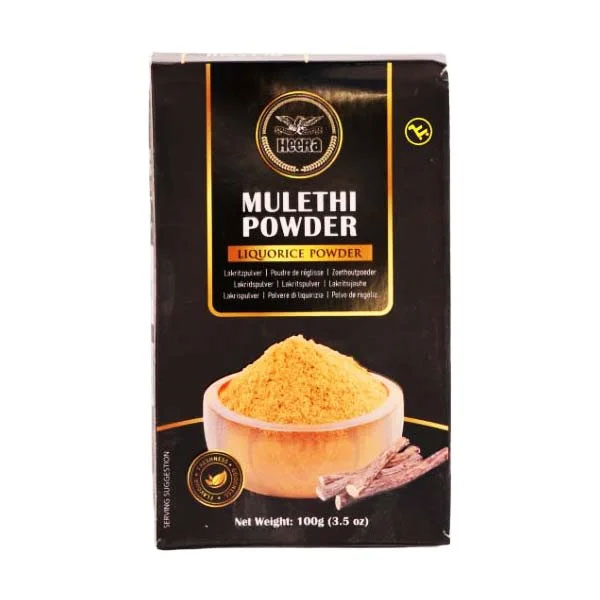 Heera-mulethi-powder.jpg Heera Mulethi Powder | Licorice Root Powder for Health & Flavor | 100g Pack - Image 1