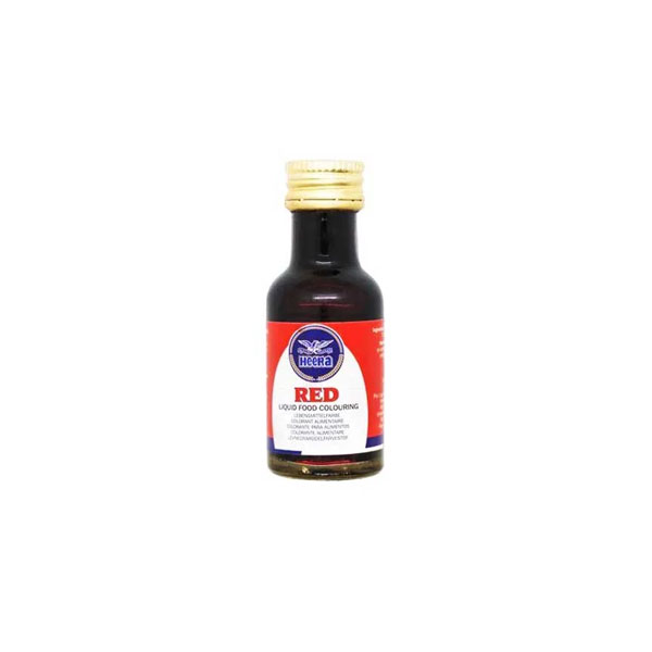 Heera-red-food-colour-liquid.jpg Heera Red Food Colour Liquid | Vibrant Liquid Colour | 12 x 28ml Bottles - Image 1