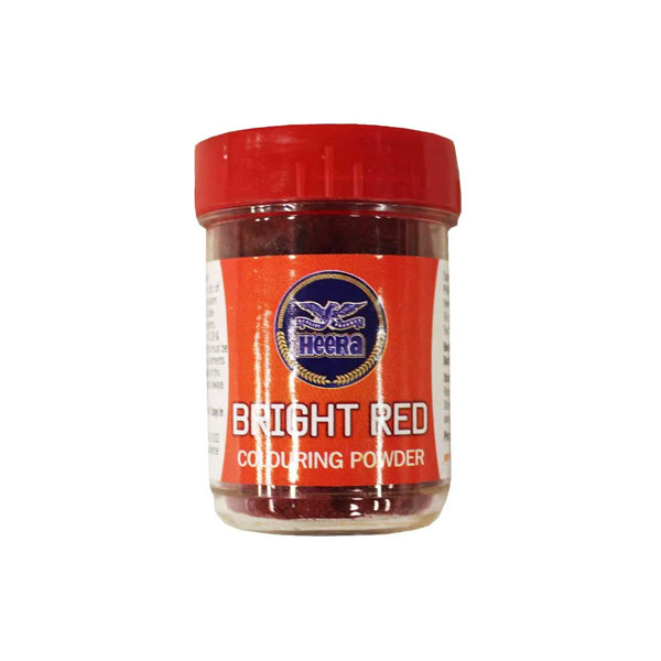 Heera-red-food-colour-powder.jpg Heera Red Food Colour Powder | Vibrant Powdered Colour | 12 x 25g Packets - Image 1