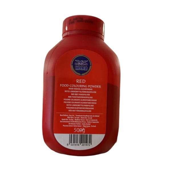 Heera-red-food-colour.jpg Heera Red Food Colour | Vibrant Liquid / Powder Colour | 28ml / 25g - Image 1