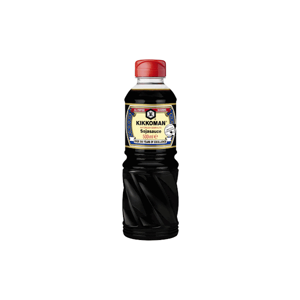 Kikkoman-soy-sauce-500ml.jpg Kikkoman Soy Sauce 500ml – Authentic Japanese Flavor for Cooking & Seasoning - Image 1