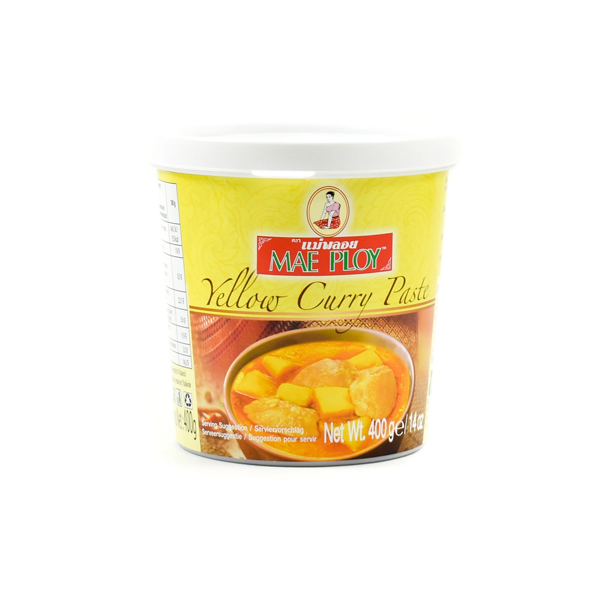MAE-PLOY-Yellow-curry-paste.jpg MAE PLOY Yellow Curry Paste – Authentic Thai Curry Paste for Spicy & Flavorful Dishes - Image 1
