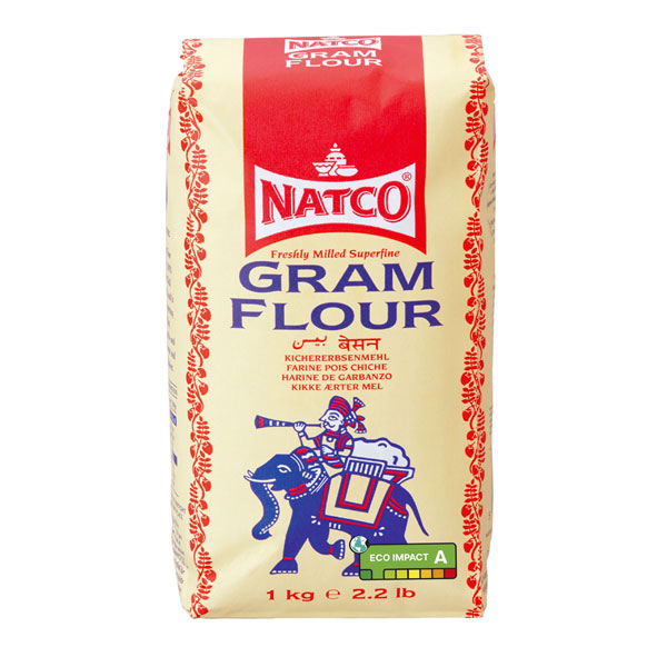 Natco-gram-flour.jpg Natco Gram Besan Flour | 100% Pure Chickpea Flour for Cooking & Baking | Gluten-Free | 2kg Pack - Image 1