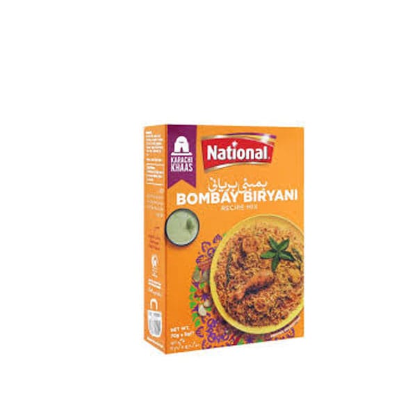 National-bombay-biryan-masala.jpg National Bombay Biryani Masala 55g x2 | Authentic Pakistani Spice Mix | Flavorful Biryani - Image 1