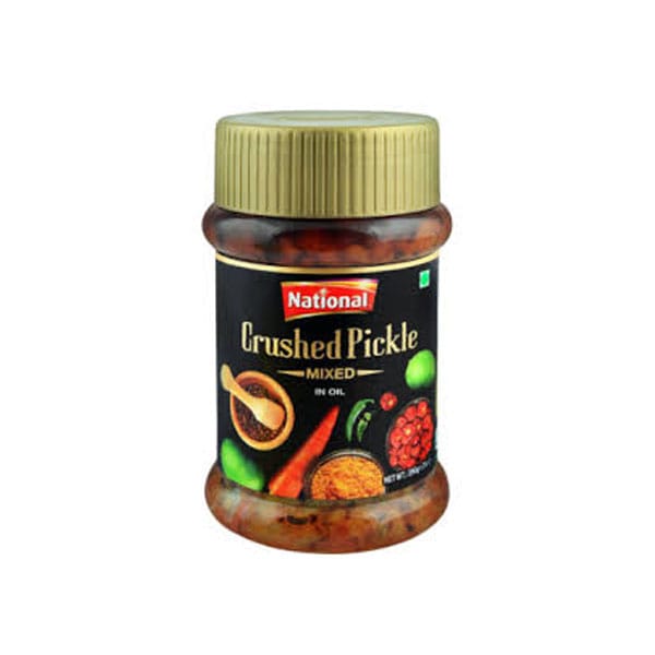 National-crushed-pickle-390g.jpg National Crushed Pickle 390g | Mixed Vegetable & Mango Pickle | Authentic Pakistani Taste - Image 1