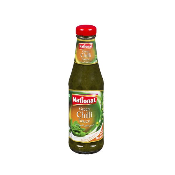 National-green-chilli-sauce.jpg National Green Chilli Sauce | Spicy & Tangy Condiment | 250ml Bottle - Image 1